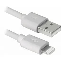 Дата кабель USB 2.0 AM to Lightning 2.0m MFI TPE White REAL-EL (EL123500056)