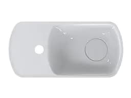 Умивальник Miraggio HELIX R (0001549) Miramarble, Глянцевий, Підвісний, Білий - мініатюра 4