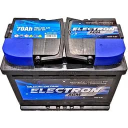 Автомобільний акумулятор Electron Start-Stop AGM 6СТ-70Ah (-/+) 760А (EN)