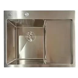 Кухонна мийка з нержавіючої сталі Mixxus MH6350L Nano-Silver MI7044, Нержавіюча сталь