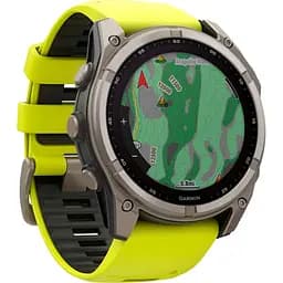 Смарт-годинник Garmin Fenix 8 Solar Sapphire 51mm Titanium with Amp Yellow/Graphite Silicone Band (010-02907-20) [116854] - мініатюра 3