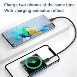 Магнітний акумулятор зовнішній Grand MagSafe wireless power bank JYD-PB14 5000mAh - мініатюра 2