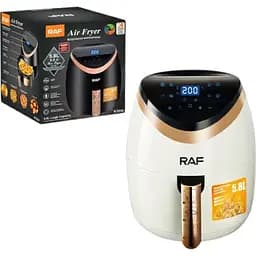 Безмасляная фритюрница RAF R.5232W с горячим воздухом 5.8 л (43605-R.5232W_1655)