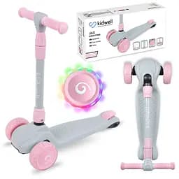 Дитячий самокат Kidwell Jax Gray/Pink (5901130085002) - мініатюра 13