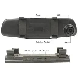 Відеореєстратор-дзеркало автомобільний Vehicle Blackbox DVR 1433 (av010) - мініатюра 4