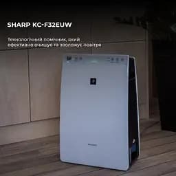 Очищувач повітря з функцією зволоження Sharp KC-F32EUW - мініатюра 2