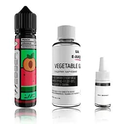 Набір компонентів для самозамісу органічної заправки WEBBER Orange Peach 60 мл 0-3 мг Апельсин, персик, кавун (12013)