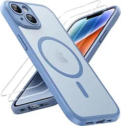 TOCOL 3 в 1 Магнітний для чохла для iPhone 14, оновлений [Повний захист камери] з 2 захисними екранами, підходить для MagSafe