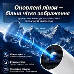Міні проектор для дома HY300 Pro+ на стіну з Wi FI 6 та Android 11 - мініатюра 5