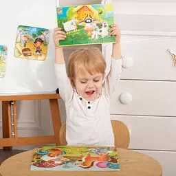 М'які пазли Vladi Toys Малюк зможе А5 Ферма 12 елементів (VT1103-97) - мініатюра 4