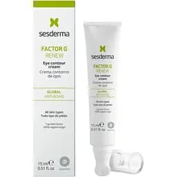 Крем-контур навколо очей та губ Sesderma Factor G Сeramic з факторами росту 15 мл