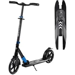 Самокат Best Scooter 57х14х88-98 см Черно-синий 000231551