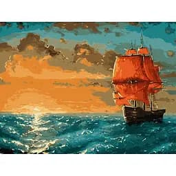 Картина за номерами ArtCraft Багряні вітрила 40x50 см (10509-AC)