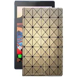 Чехол StatusCASE из экокожи для планшета Lenovo Tab 3 TB3-850f Золотой ромб