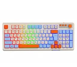 Клавиатура игровая беспроводная Maxxter KBGW3C01 2.4G Wireless White-Blue - мініатюра 2