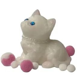 Антистрес іграшка A-Toys котик білий тянучка лапка