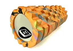 Масажний ролик EasyFit Grid Roller 33 см v.1.1 Multi Помаранчевий