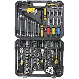 Набір насадок торцевих і біти, ключів, інструментів Sigma 1/4", 3/8", 1/2" 128 шт CrV (6003791)