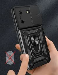 Панель BeCover Military для Tecno POVA 5 (LH7n) Black (710004) - мініатюра 4