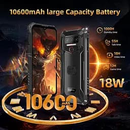 Смартфон Oukitel WP23 Plus 6.52`HD+ /8GB/256GB / T606 /10600mAh /13+5Мп/ IP69K /NFC Orange - мініатюра 9
