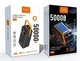 Повербанк WUW-TUGII Y105 Powerbank портативний акумулятор швидка зарядка 50 000 mAh LED-індикація Чорний - мініатюра 7