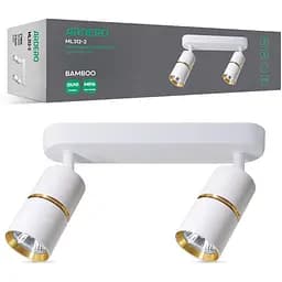 Светильник накладной Ardero ML312-2 MR16 GU10 двойной поворотный белый+золото (80231)