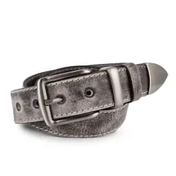 Ремень мужской кожаный JK-4006 бежевый потертый под джинсы (125 см)