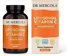 Вітаміни та мінерали Dr. Mercola Liposomal Vitamin C 1000 mg, 180 капсул