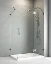 Бічна стінка для кабіни Koer SR SW04-90x200-TR-01 прозоре скло Easy Clean 10 мм, хром KR5390, прозоре, хром - мініатюра 7