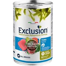 Вологий корм для дорослих собак усіх порід Exclusion Noble Grain Adult Tuna All Breed з тунцем 400 г