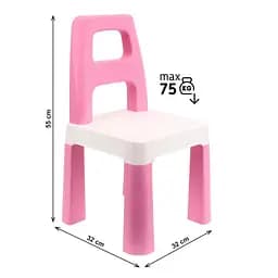 Дитячий стілець "Kids Chair" ТехноК 0167TXK рожевий, до 75 кг - мініатюра 4