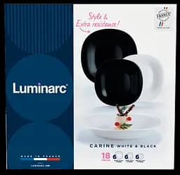Сервіз столовий Carine Black&White 18 предметів Luminarc kuh0016214 - мініатюра 7