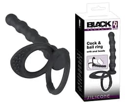 Насадка для підвійного проникнення Black Velvets Cock & Ball ring Black Velvets 42-05335560000 88966