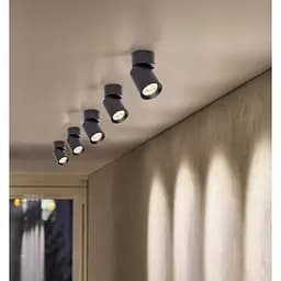 Світильник спот для ламп Eurolamp 1 х 30 Вт GU10 чорний (LH1-LED-GU10(black)new) - мініатюра 3