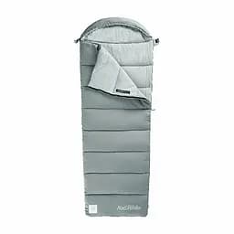 Спальник з капюшоном Naturehike M400 CNK2350WS023, (1°C), правый, серый