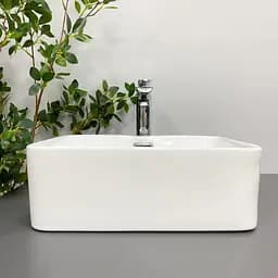 Умивальник VBI Arabba S white накладний VBI-013500, Білий - мініатюра 3
