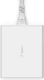 Зарядное устройство сетевое 108Вт 2хUSB-С GAN PD PPS/2хUSB-A белый Belkin teh0018773
