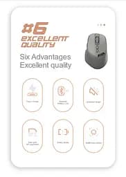 Миша бездротова 2 режимна Apayado T02 Pro Dual Mode Wireless Mouse сіра - мініатюра 7