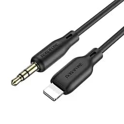 Аудіокабель BOROFONE BL18 iP silicone digital audio conversion cable Black