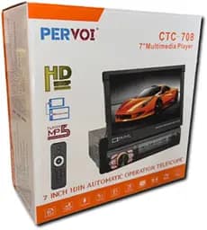Автомагнітола 1DIN з висувним екраном 7 GPS XPRO CTC-708-10 (41105-CTC-708_2520) - мініатюра 2