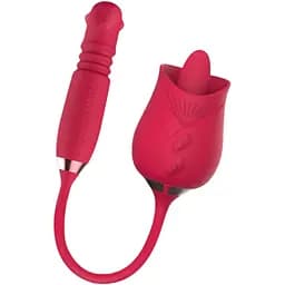 Вибратор Rouge Velvet Rose Aurora 33 см красный