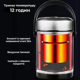 Термос для їжі дворівневий 2,6 л - мініатюра 7