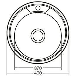 Кухонна мийка Zerix Z490-08-180E satin ZX1584, Нержавіюча сталь - мініатюра 3
