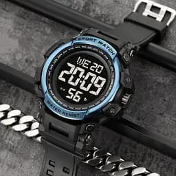 Наручний годинник чоловічий 2422BU Blue Skmei acs0029932 - мініатюра 6