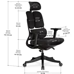Крісло Mealux S160 Black (HF-S160 F/B)  - мініатюра 2