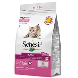 Сухий монопротеїновий корм для кошенят Schesir Cat Kitten з куркою 1.5 кг (8005852760517)