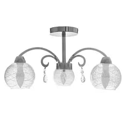 Люстра потолочная Brille в спальню E14 40W PN (LK-630C/3)