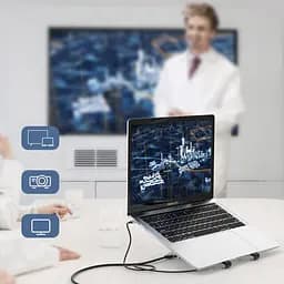 Док-станція для ноутбука Choetech 7-in-1 (HUB-M43-SL) [90620] - мініатюра 3