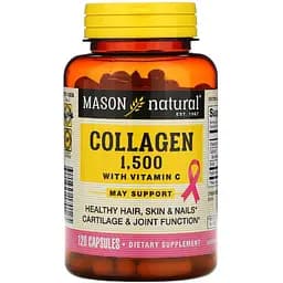 Колаген з вітаміном C Mason Natural 1500 мг 120 капсул