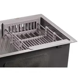 Кухонна мийка Lidz H6050 Brush 3.0/1.0 мм (LIDZH6050BRU3010), Нержавіюча сталь - мініатюра 5
